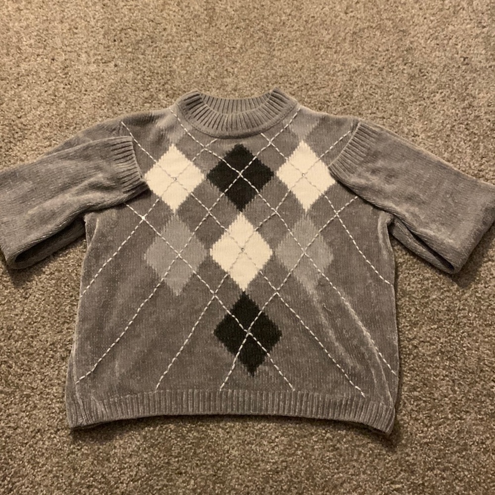 alfred dinner petite grey vintage sweater